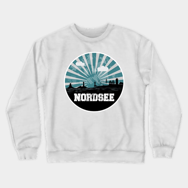 Nordsee Skyline Crewneck Sweatshirt by TeamMatschke